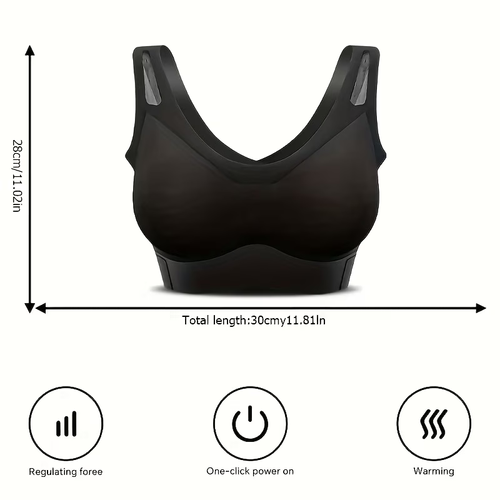 New electric breast massager: 3 buttons, 6 vibration heads