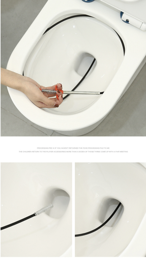Multifunctional Toilet Sink Floor Drain Sewer Hair Garbage Anti-clogging ultra Long Cleaning Brush Dredging Tool