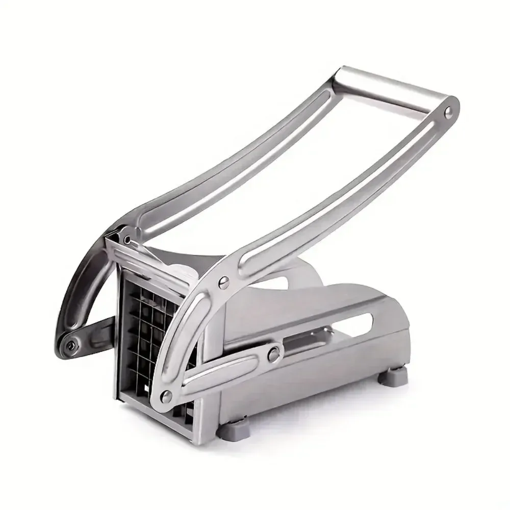 Household Stainless Steel Potato and Cucumber Slicer, Manual Press Type Multifunctional Fruit and Vegetable Cutter