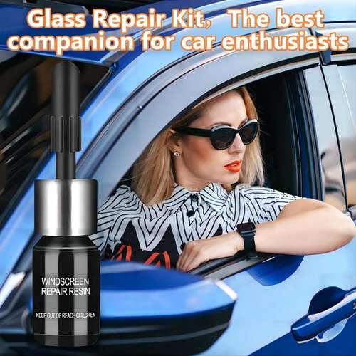 2-Bottle Windshield Crack and Chip Repair Kit