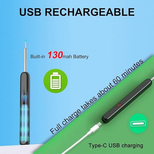 Visual Ear Scoop Cordless Cleaning Endoscope HD Ear Pickers