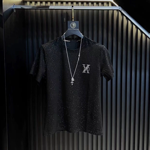Men Sparkling Black T-Shirt