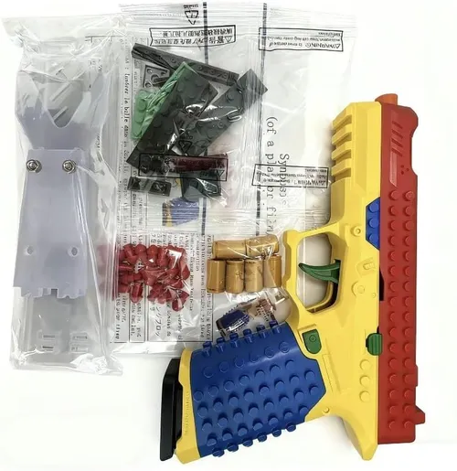 Building Block Shell-Ejecting Soft Bullet Toy Gun