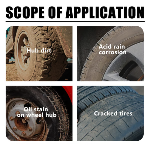 2 PCS Revive Your Tires with Long-Lasting Shine: 👍The Ultimate Hydrophobic Tire Refurbishing Paste!