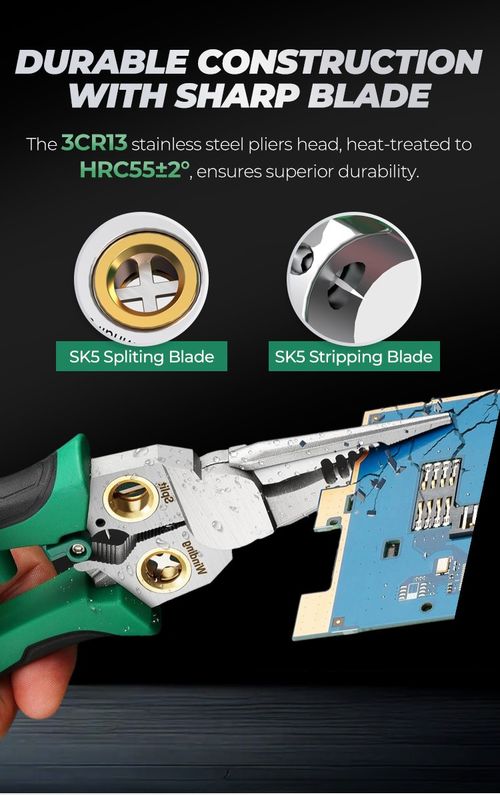 🔥8-in-1 Multi-Functional Wire Stripper Scissors With Electrical Test