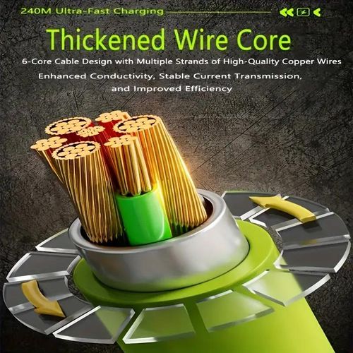 Buy 1 Get 3 Free 240W Fast Charging Cable - Order 1 Get 4 Cables Total, Type-C Smart Quick Charge High-Power Data Cable 🔥 BELOW COST CLEARANCE – LAST STOCK! 🔥