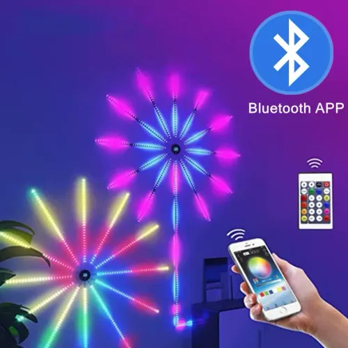 Firework LED Strip Light Bluetooth APP Control USB 5V Neon Strip Christmas Party Decoration Music Sync Bedroom Decor Light