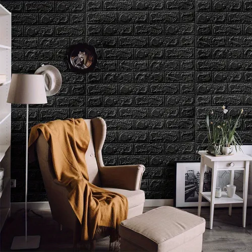 Smooth marble contact wall sticker wallpaper self-adhesive detachable