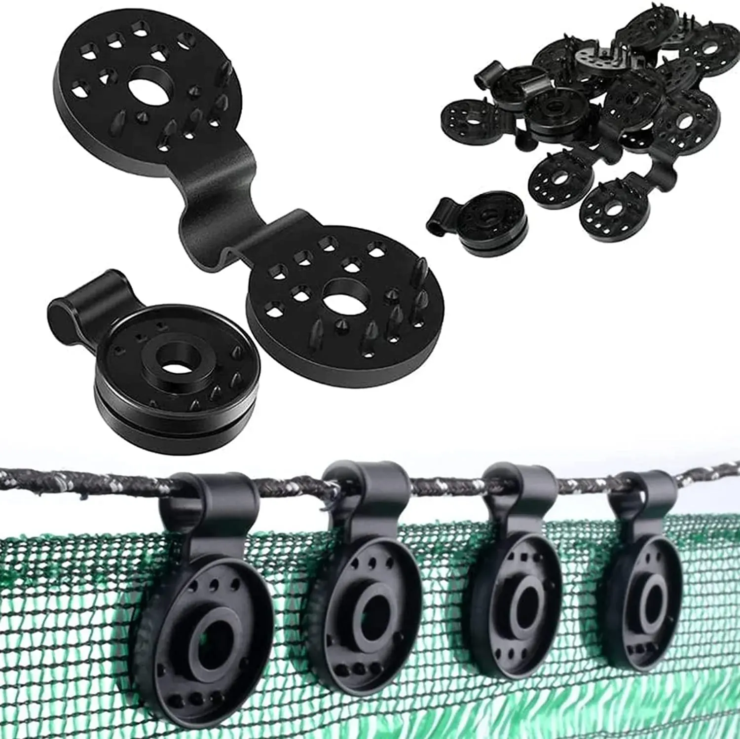 50 pcs Shade Cloth Heavy Duty Lock Grip