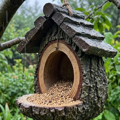 Outdoor bird feeder for garden decoration