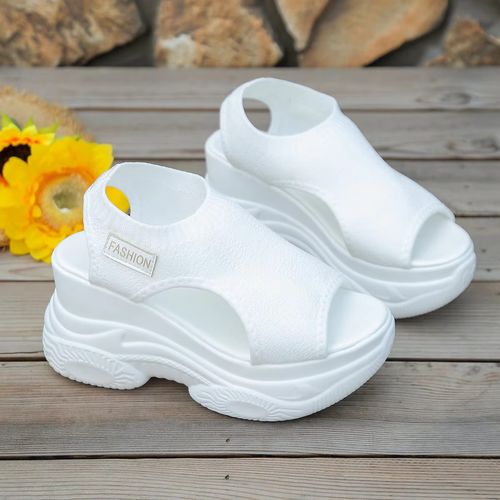 Mid heeled women's sandals