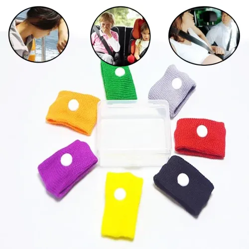 3 Pair Motion Sickness Wristband With Pressure Point Design Prevents Dizziness And Nausea Suitable For Adults And Children