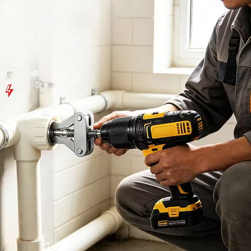 Universal Broken Pipe Extractor Faucet Valve Stuck Insert Remover Hex Shank Drill Powered Plumbing Repair Tool Heavy Duty Kit