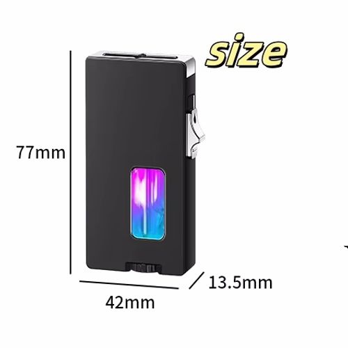 BLACK Seven hole shaking ignition gravity sensing metal lighter