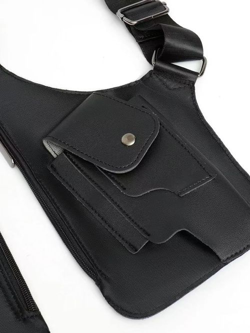 Waterproof PU functional gun case strap, anti-theft crossbody bag for mobile phones
