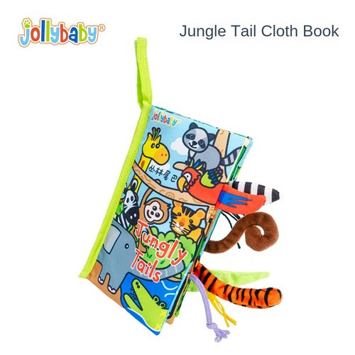 Tear-resistant tail cloth book, educational early education cloth book, baby cloth book