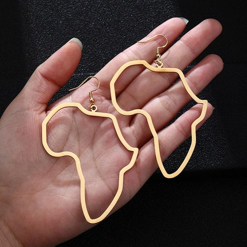👑 Wear Your Heritage: The Hottest Africa Map Earrings! ✨