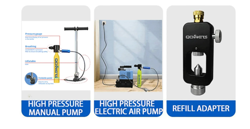 DIDEEP 0.5L Scuba Oxygen Tank New Diving Equipment for Underwater Breathing Training