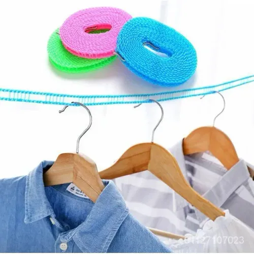 Portable Anti-Skid Windproof Clothesline Fence-Type Clothesline Drying Quilt Rope Clothesline Outdoor Travel Clothesline