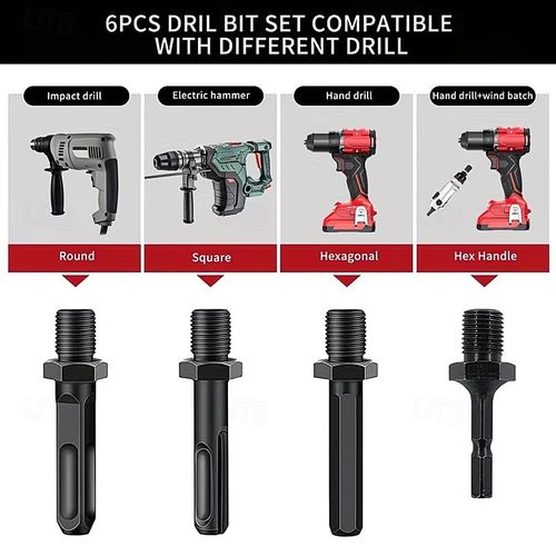 6pcs wooden separation drill bit 42mm+32mm set