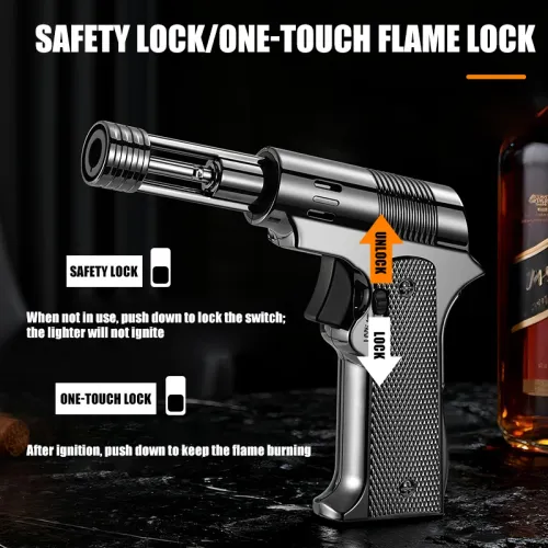 🔥 Refillable Adjustable Butane Torch Lighter – Tame the Fire, Master Your Craft! 🔧✨