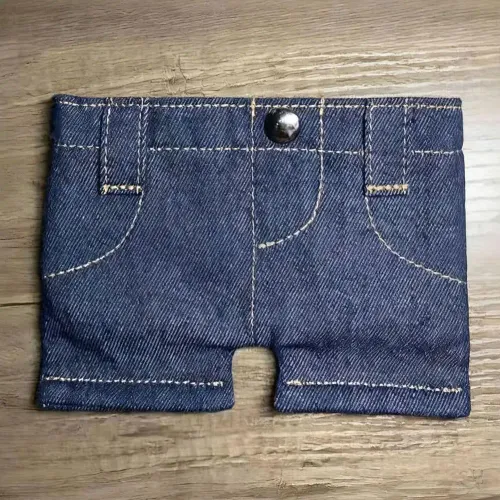 Pocket Pants Mini Jeans Wallet,Foldable Jeans Shaped Change Bag Card Holder Wallets,Portable Retro Pants Style Wallets