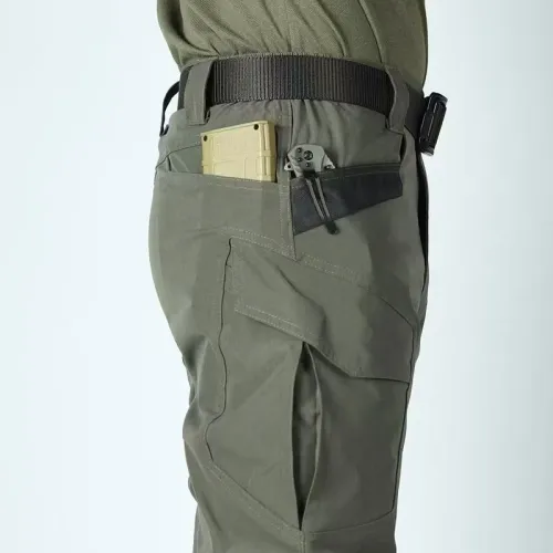 Men's Tactical Pants Outdoor Multi-functional Training Pants with Pockets Waterproof Quick-drying Cargo Pants