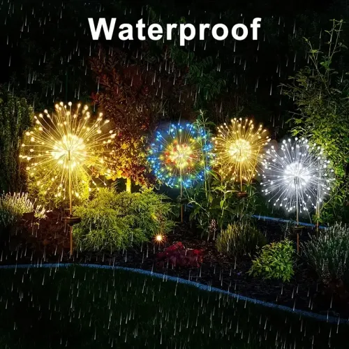4-pack Solar Waterproof Outdoor Firework Lights
