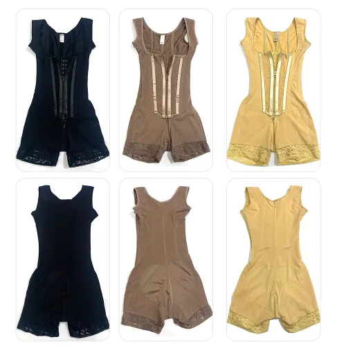 High-elasticity shapewear bodysuit for women, tummy control, waist shaping, and buttock lifting.