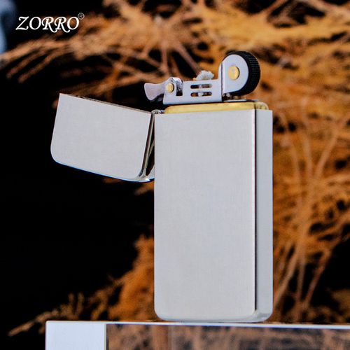 Zoro ZC5 ultra-thin white copper lighter light plate machine kerosene windproof