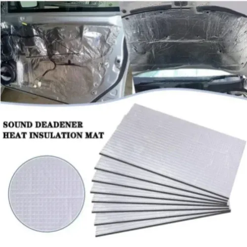 10pcs Multi Purpose Self-Adhesive Soundproofing Cotton And Aluminum Foil Car Cover Soundproofing And Noise Reduction