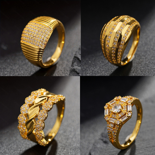 Super beautiful ring！ Adjustable gold plated gold filled jewelry😍