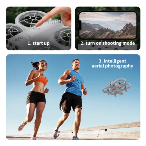 Mini Drone 4K HD Dual Aerial Photography Optical Flow Positioning Quadcopter Headless Mode Headcopter Aircraft