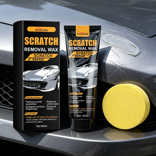 2pcs Car Scratch Removal Wax Kit Scratches Repair Polish Swirl Remover Anti Scratch Restore Shine Auto Body Paint Grinding Compound