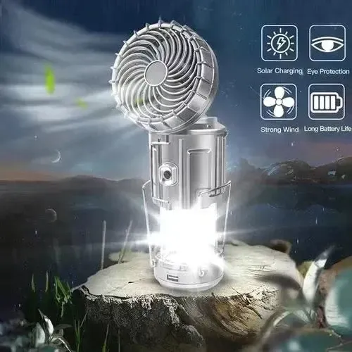 🔥5-In-1 Portable LED Camping Lantern With Fan