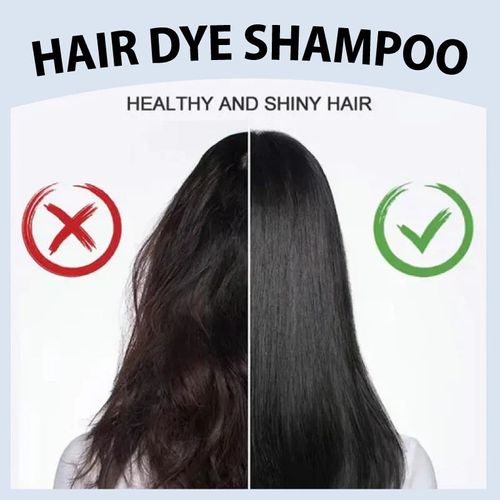Hair coloring shampoo, suitable for both men and women, with herbal extracts for fast results.
