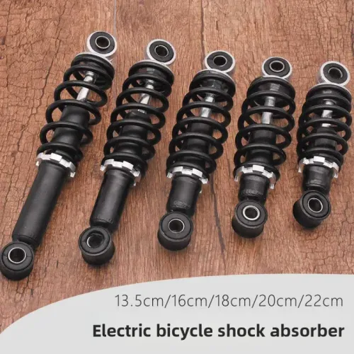 A pairElectric bicycle rear shock absorber, modified with thickened spring shock absorber, simple buffering shock absorber