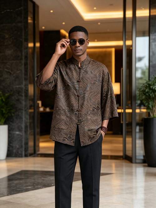 Advanced men's short sleeved shirt