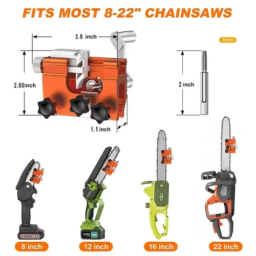 Multipurpose Portable Chain Saw Blade Sharpener