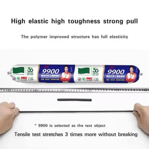 Quick Drying Clear Curtain Wall Engineering Weathering Adhesive Silicone Sealant Stone Window Edge Sealing Glass Adhesive