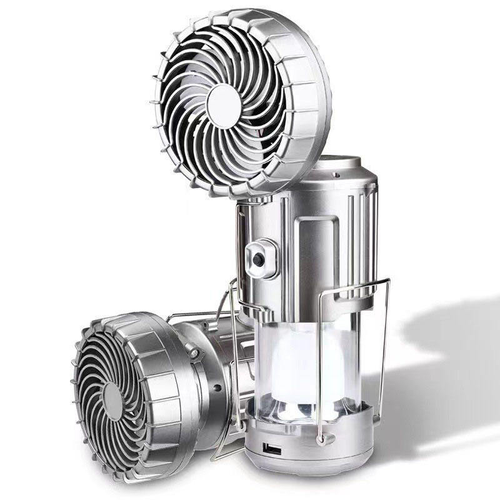 Solar Powered Solar Camping Lantern Portable USB Charging Portable Electric Fan