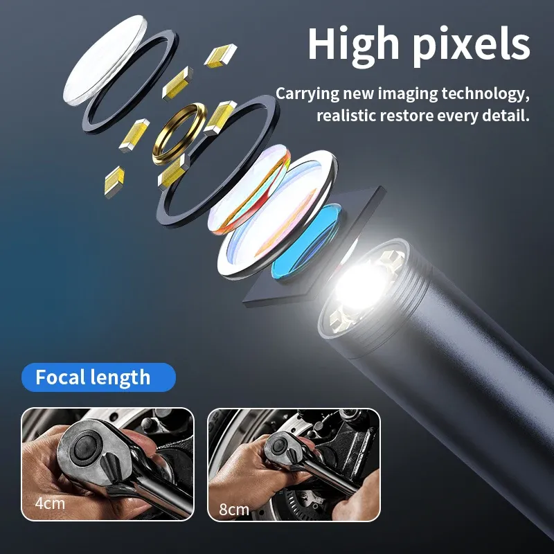 5M NEW USB Endoscope for OTG Android Phone 7mm Borescope Inspection Snake Camera IP67 Waterproof with 6 LED Lights For Type C