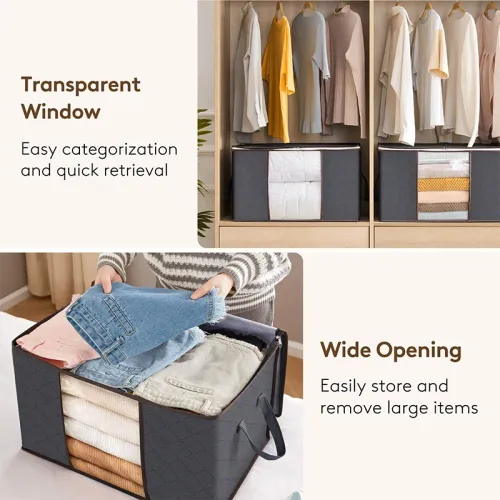 Quilt storage bag, clothing sorting bag, moving and organizing household bedding storage box, supplies