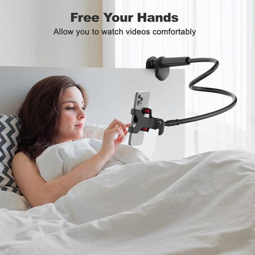 Gooseneck Cell Phone Holder Universal 360 Flexible Phone Stand Lazy Bracket Mount Long Arms Clamp