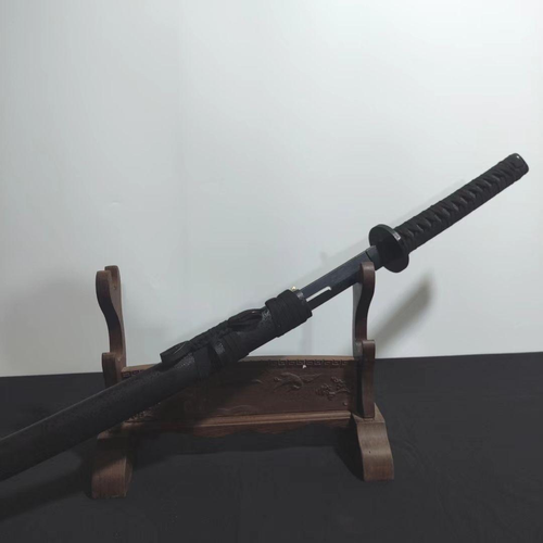 Self-Fueling Powder-Fed  Flame Blade  Prop (Authentic Intangible Cultural Heritage Craft) — Combustible Bamboo & Wood Tang-Style Dao