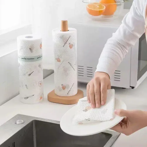 Thickened Non-woven Kitchen Paper Cleaner Wipes Absorbent Towel Disposable Rags Dish Paper Water Oil Absorbing