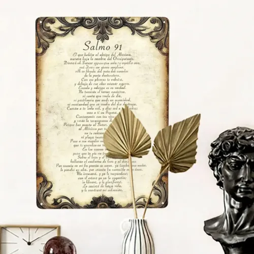 Metal wall decoration hanging plaque