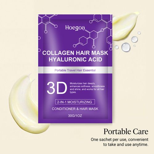 30g per bag  Hyaluronic Acid Hair Mask — Nurtures and Smooths Hair, Imparting a Natural, Lustrous Shine