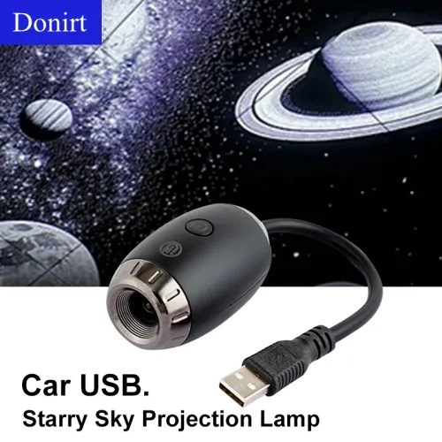 USB Ambient Light for Car Galaxy Saturn Black Hole Camping Bedroom Multiple Scenarios Focus Adjustable Universal USB Interface