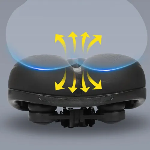 Bicycle Saddle Replacement Seat Shock Absorbing Cycling Saddle Suitable for Mountain Racing Road Commuting Long Distance Touring